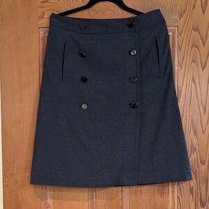 NWT Loft Petites Black Lined Skirt Size 6P